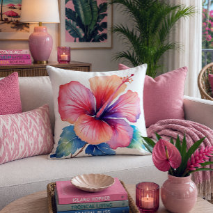 Almohada tropical de decoración