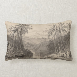 Almohada tropical de las palmeras de Edward Lear