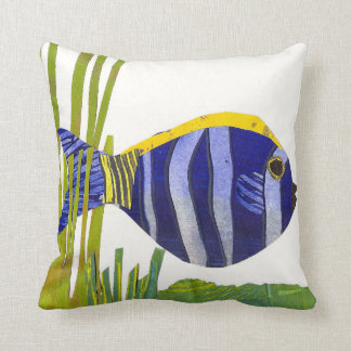 Almohada tropical de los pescados - púrpura
