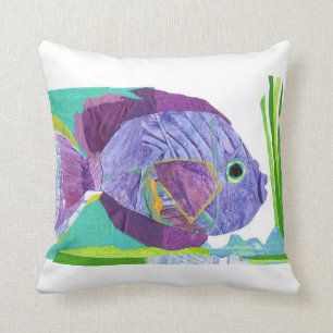 Almohada tropical de los pescados - purpúrea clar