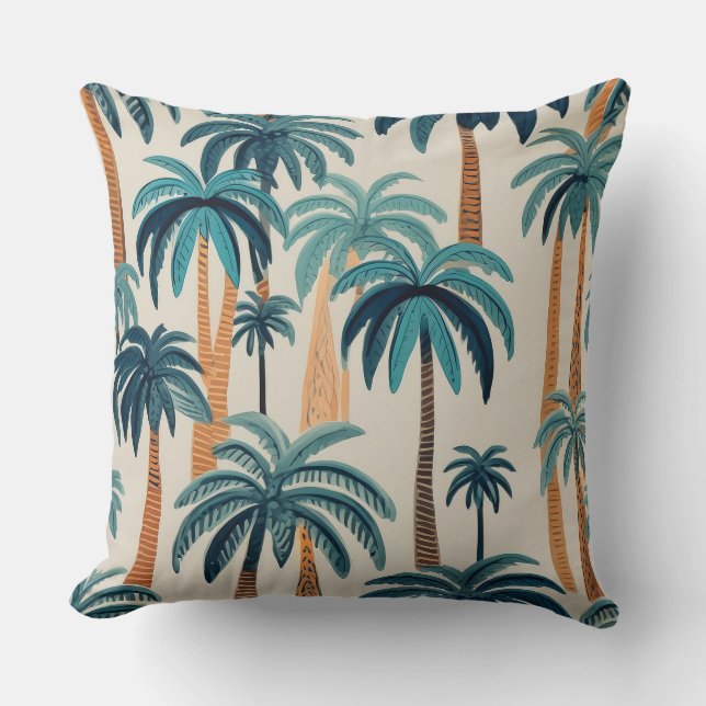 Almohada tropical de palma (Anverso)
