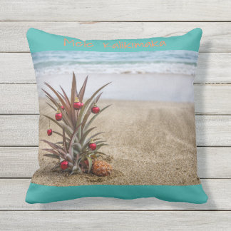 Almohada tropical del navidad de la piña de la