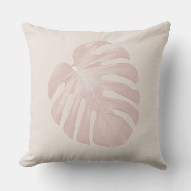 Almohada Tropical Rosa (Anverso)