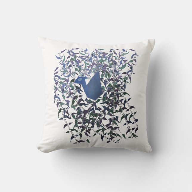 Almohada una del pavo real (Anverso)