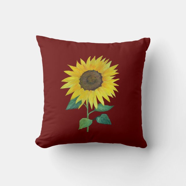 Almohada urbana del girasol de la granja (Anverso)