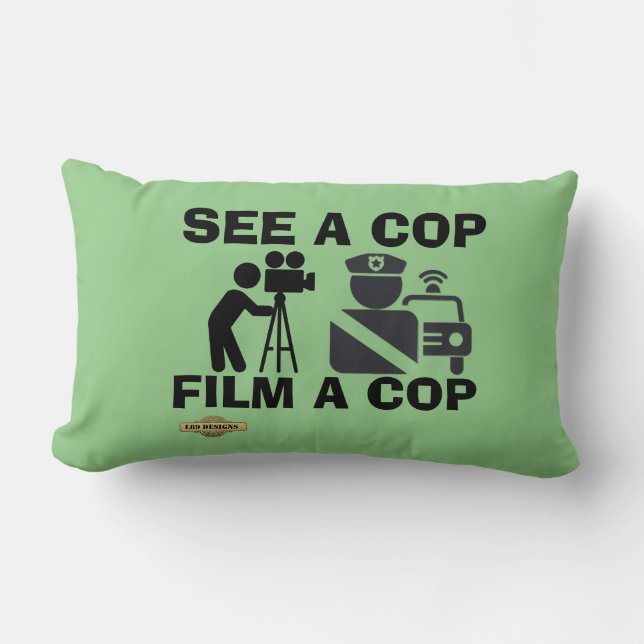 almohada "VER UNA PELÍCULA COP A COP" (Anverso)