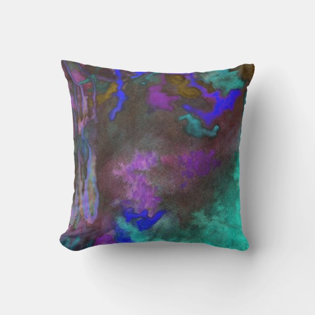 Almohada verde azulada de la fusión (Anverso)