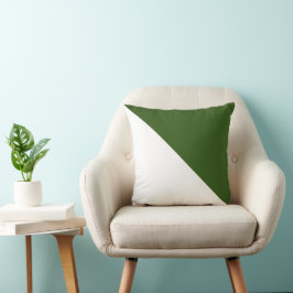 Almohada Verde Bosque Diagonal Two Tone