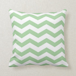 Almohada verde clara de Chevron