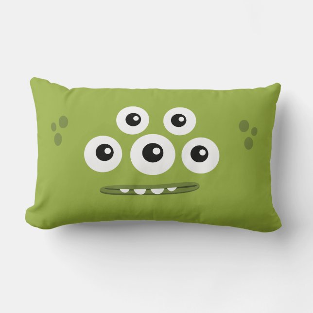 Almohada verde de Dah de la camiseta del La de (Anverso)