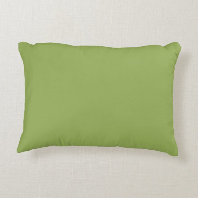 almohada verde de lanzamiento (Reverso)