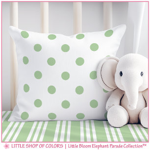 Almohada Verde de Lunares para Decoración de Guard