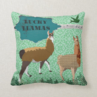 Almohada verde de Mojo de las llamas afortunadas
