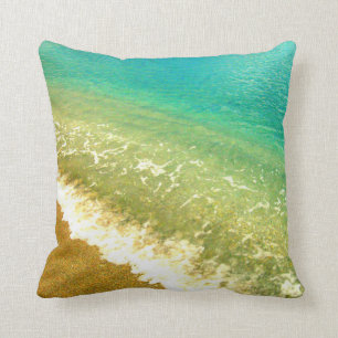 Almohada verde de Seafoam de la ola oceánica