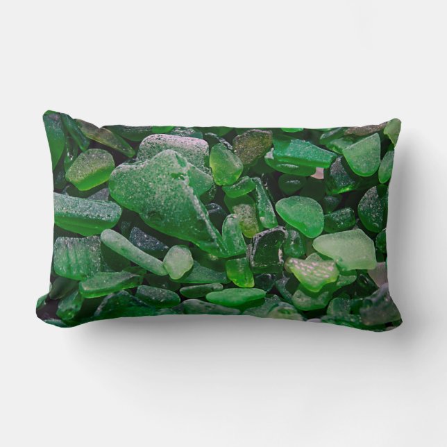 Almohada verde de Seaglass (Anverso)