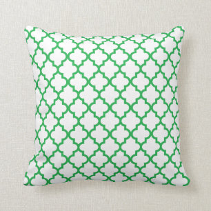 Almohada verde del modelo del enrejado de Kelly