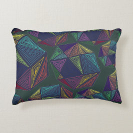 Almohada Verde Garabateada