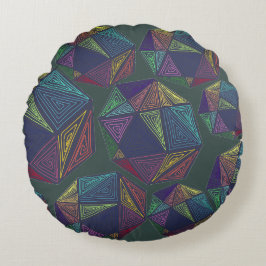 Almohada Verde Garabateada