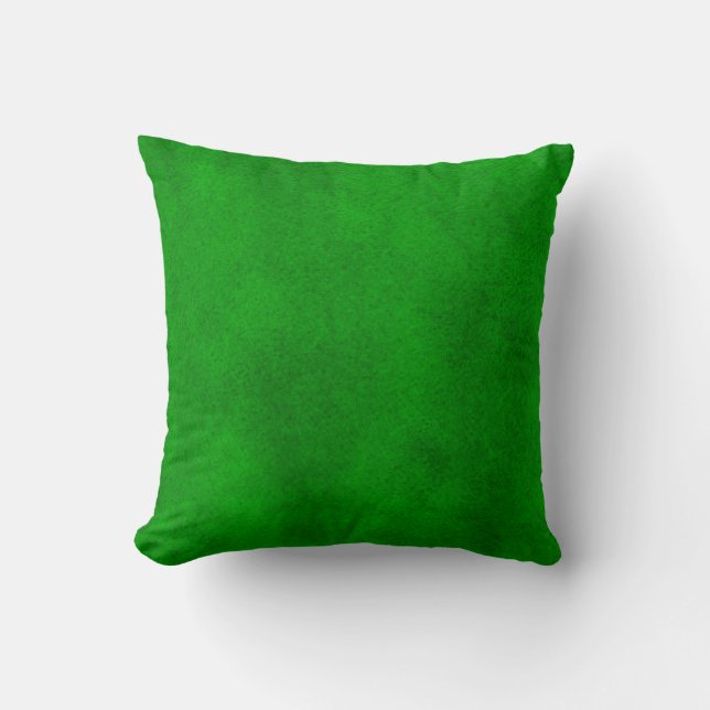 Almohada verde intensa del lavado de la acuarela (Anverso)