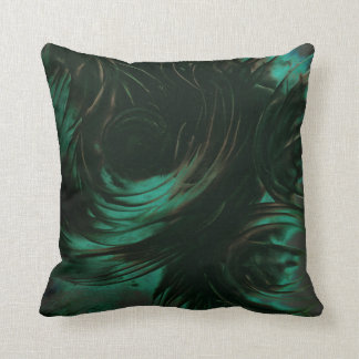 Almohada verde oscuro del arte místico
