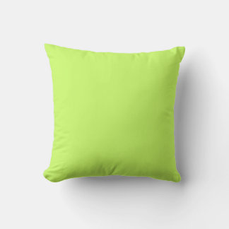 Almohada verde pastel suave sólida MONOGRAM