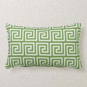 almohada verde y blanco tira