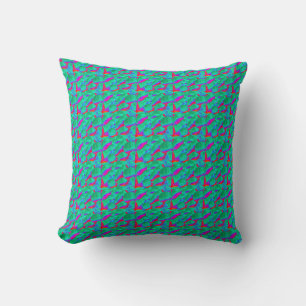 almohada verde y roja
