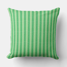 Almohada verde y verde clara de las rayas