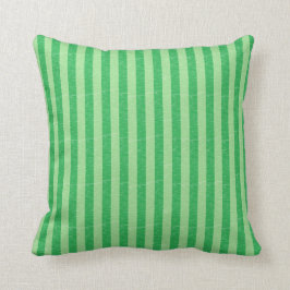 Almohada verde y verde clara de las rayas