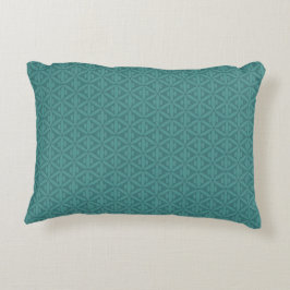 Almohada verdosa azulada del acento del verde