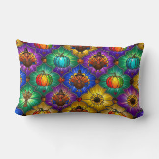 Almohada vibrante de Acción de Gracias con vidrio