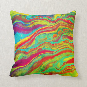 Almohada "vibrante" psicodélica