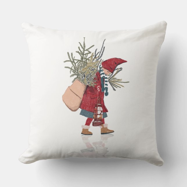 Almohada Vintage Christmas Little Helper (Anverso)