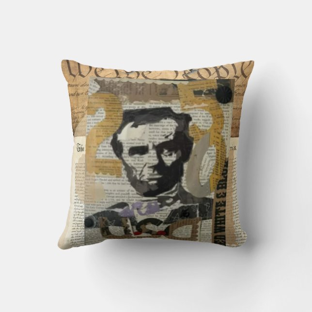 Almohada Vintage de Abraham Lincoln – Rus (Reverso )