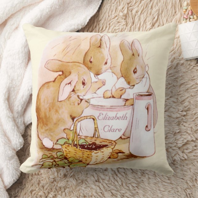 Almohada Vintage de Beatrix Potter para guardería (Manta)