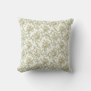 Almohada Vintage Floral Throw - Decoración Floral