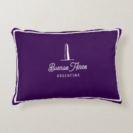 Almohada Vintage Minimalista Ciudad de Buenos Aire