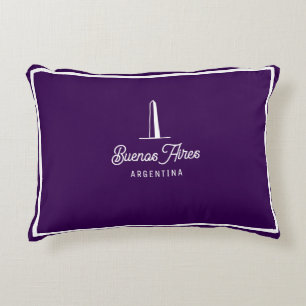 Almohada Vintage Minimalista Ciudad de Buenos Aire