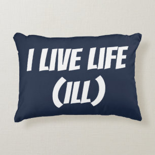 Almohada viva de los azules marinos de la almohada