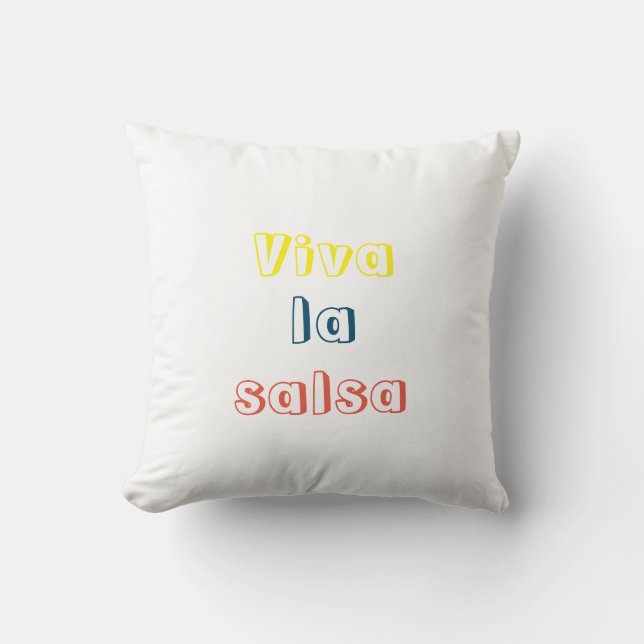 Almohada Viva la salsa (Anverso)