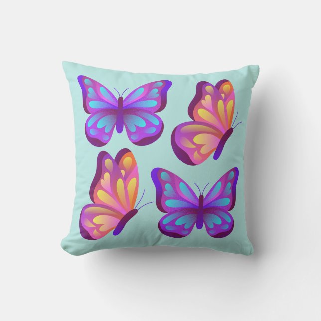 Almohada Vivid Butterfly Pop (Anverso)