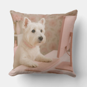 Almohada Westie - Almohada Terrier de West Highlan