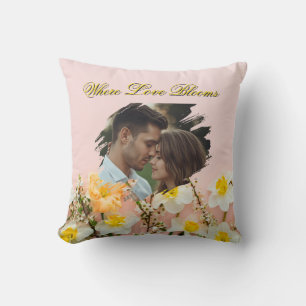 Almohada Where Love Blooms Manta de Romance de P