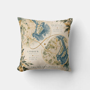 Almohada Wilson Family Seattle Lisboa Mapa