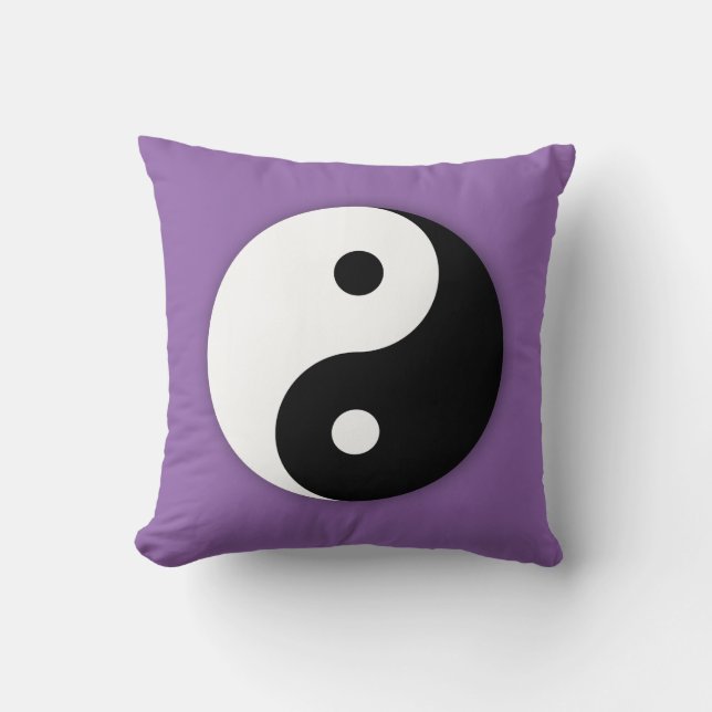 Almohada Yin Yang - Morado (Anverso)