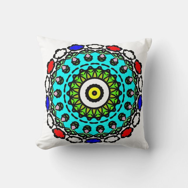 Almohada Zen Turquesa (Anverso)