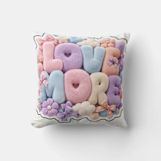 Almohadas 3D de peluche "AMAR MÁS"