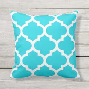 Almohadas al aire libre de Quatrefoil del marroqu