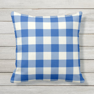 Almohadas al aire libre del azul de cobalto -