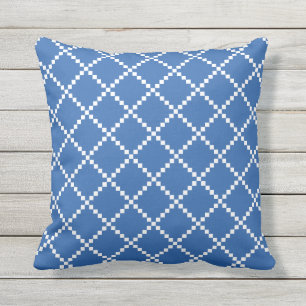 Almohadas al aire libre del azul de cobalto